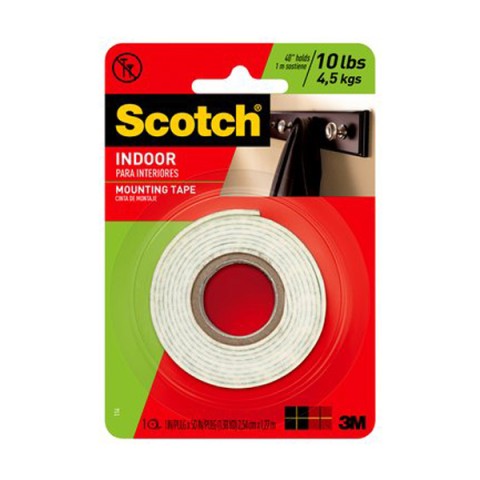 3M Scotch 114 Indoor Mounting Tape - 1in x 50in (pc)